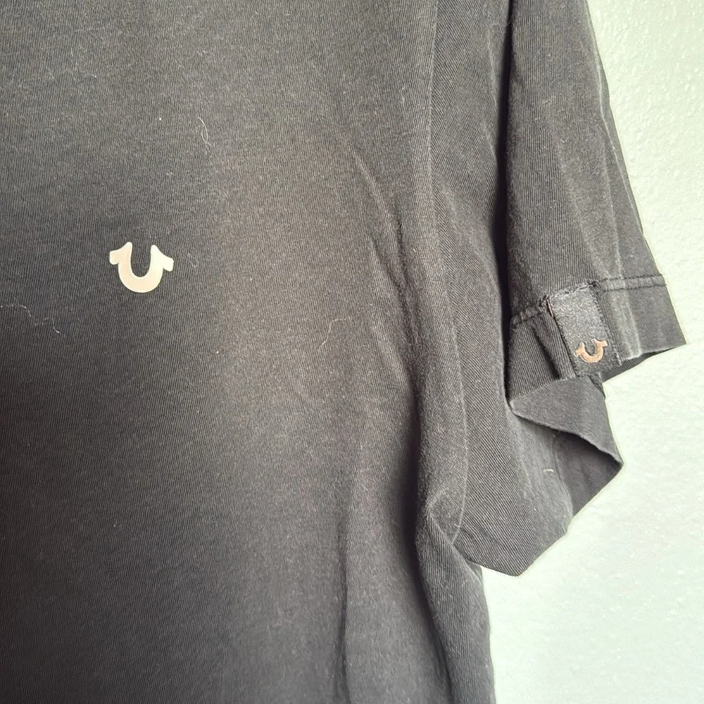 True Religion Black Short Sleeve Tee